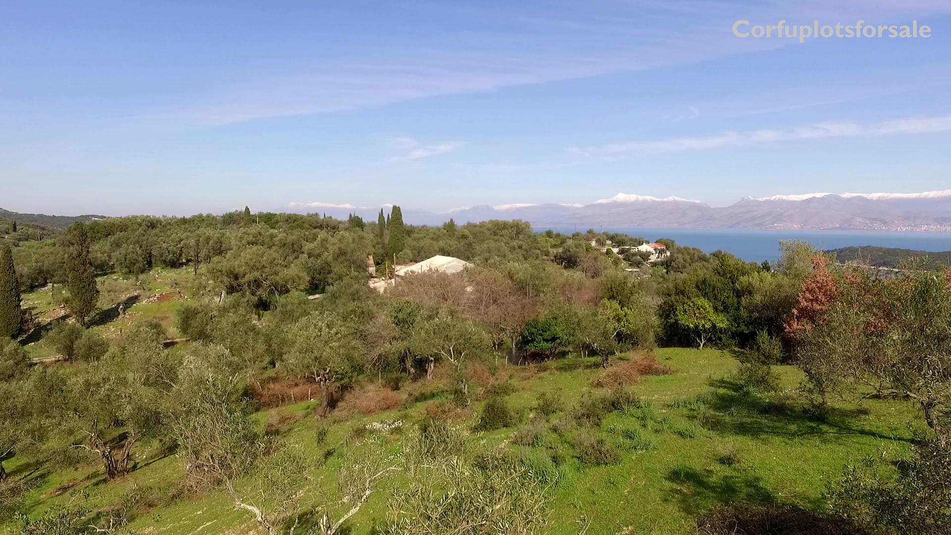 Land for a private mansion in North East Coast of Corfu – 900m from Avlaki beach